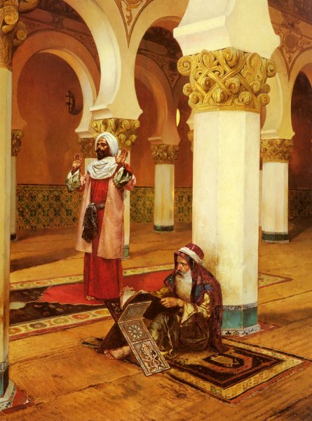 Main Product Photo of Evening Prayer Painting by Rudolph Ernst
