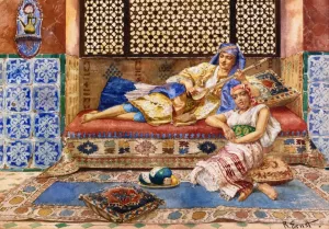 Harem Solg Oil painting by Rudolph Ernst