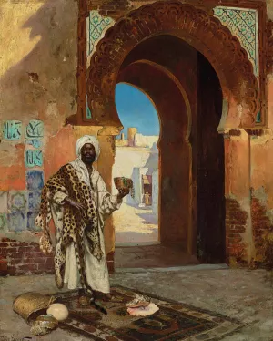 Le Marchand de coquillages Oil painting by Rudolf Ernst
