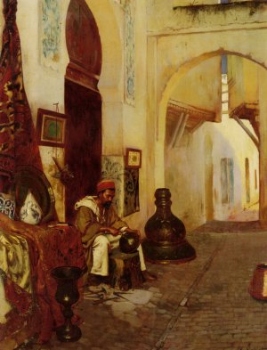 Metalworkers Oil painting by Rudolph Ernst