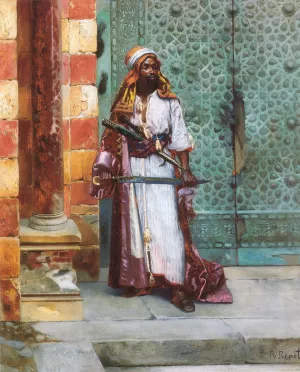 Standing Guard by Rudolph Ernst Oil Painting