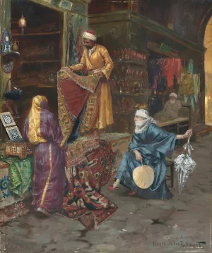 The Carpet Seller by Rudolf Ernst Oil Painting