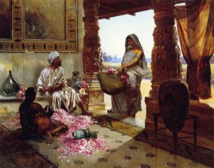 The Flower Maidens Oil painting by Rudolph Ernst