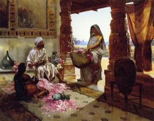 The Flower Maidens Oil painting by Rudolph Ernst