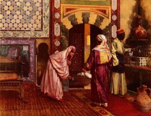 The Hammam by Rudolph Ernst Oil Painting
