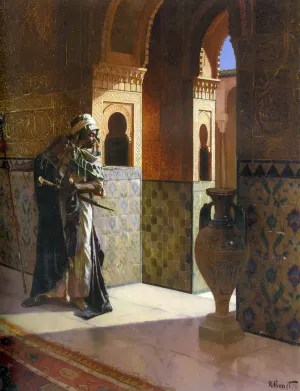 The Moorish Guard by Rudolph Ernst Oil Painting