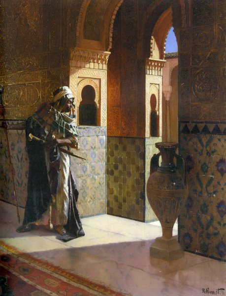 Main Product Photo of The Moorish Guard Painting by Rudolph Ernst
