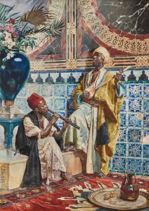 The Musicians by Rudolf Ernst Oil Painting