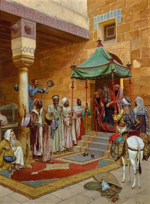 The New Bride by Rudolf Ernst Oil Painting