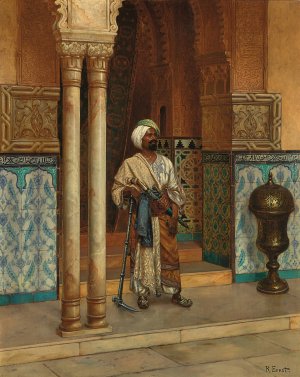 The Palace Guard by Rudolf Ernst Oil Painting