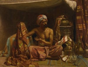 The Rug Merchant by Rudolf Ernst Oil Painting