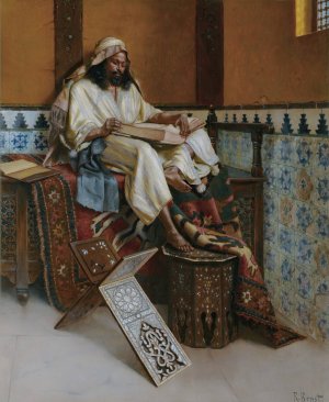 The Scholar Oil painting by Rudolf Ernst