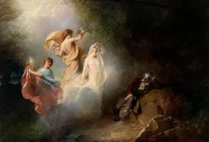 Beethoven's Vision by Rudolf Hausleithner Oil Painting