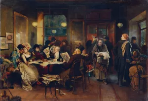 Faschingsmorgen by Rudolf Hausleithner Oil Painting
