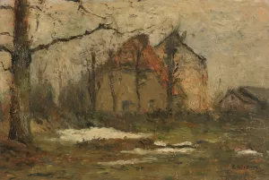 Der letzte Schnee Oil painting by Rudolf Hockner