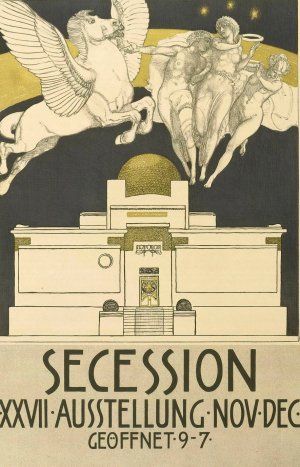 Secession - XXVII Ausstellung-Nov-Dec. by Rudolf Jettmar Oil Painting