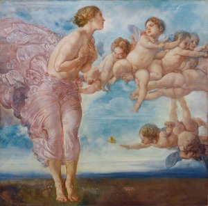 The Four Seasons: spring by Rudolf Jettmar Oil Painting