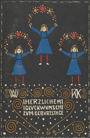 Happy Birthday Oil painting by Rudolf Kalvach