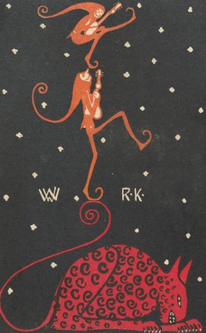 Humorous Subject by Rudolf Kalvach Oil Painting