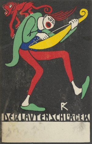 The Lute Player by Rudolf Kalvach Oil Painting