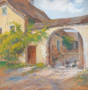 Bauernhaus in Ardagger by Rudolf Kierner Oil Painting