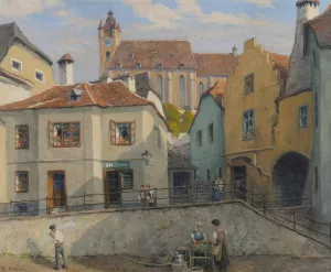Krems by Rudolf Kierner Oil Painting