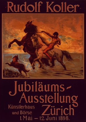 Jubilaums Ausstellung Zurich by Rudolf Koller Oil Painting