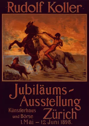 Jubilaums Ausstellung Zurich by Rudolf Koller Oil Painting
