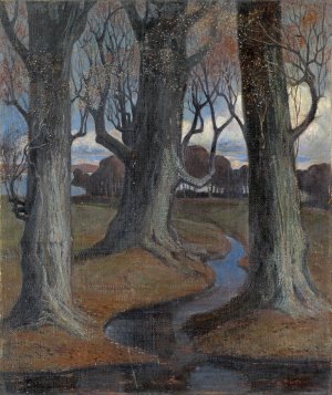 Landscape by Rudolf Low Oil Painting