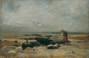 Dunen bei Treport by Rudolf Ribarz Oil Painting