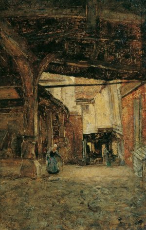 Hof by Rudolf Ribarz Oil Painting