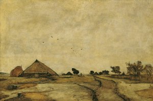 Hollandische Landschaft by Rudolf Ribarz Oil Painting