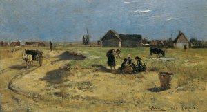 Landschaft aus Cayeux by Rudolf Ribarz Oil Painting