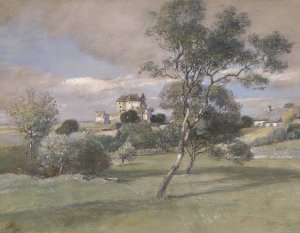Schlos Albrechtsberg by Rudolf Ribarz Oil Painting