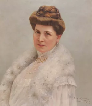 Portrait Frau Siegl by Rudolf Swoboda Oil Painting