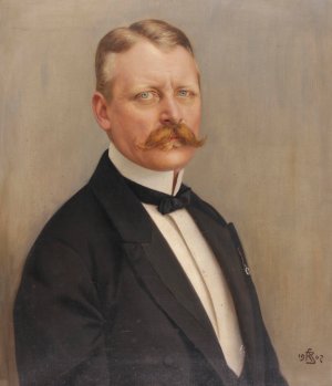 Portrait Herr Siegl by Rudolf Swoboda Oil Painting