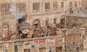 Iron foundry Kitschelt in Skodagasse by Rudolf Von Alt Oil Painting