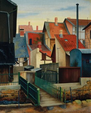 An der Abzucht by Rudolf Wacker Oil Painting