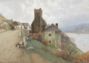 Donauufer in St Michael by Rudolf Weber Oil Painting