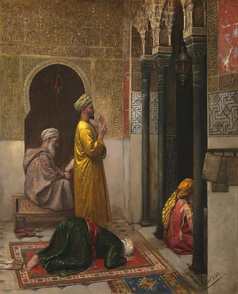 Main Product Photo of A Moment Of Prayer Painting by Rudolf Weisse