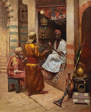 the Antiques Seller by Rudolf Weisse Oil Painting