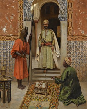 The Arms Merchant Presenting His Wares by Rudolf Weisse Oil Painting