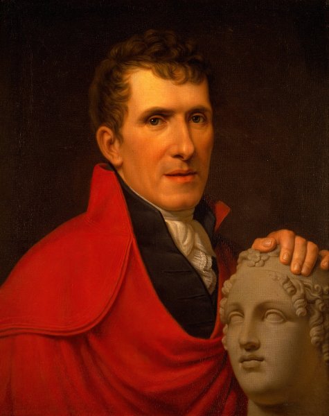 Portrait Of Antonio Canova  by Rudolph Suhrlandt - Hand-Painted Oil Painting Reproduction