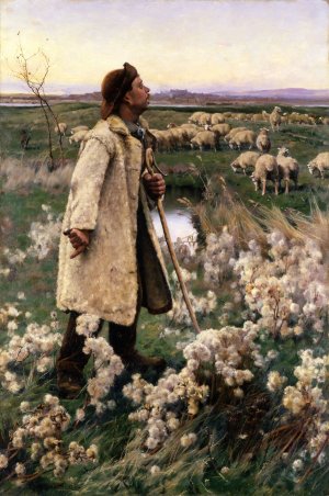 Shepherd by Ruger Donoho Oil Painting