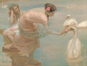 A summer morning by Rupert Bunny Oil Painting