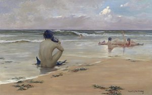 Sea Idyll by Rupert Bunny Oil Painting