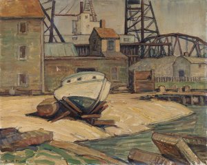 Hauled Up by Russell Cheney Oil Painting