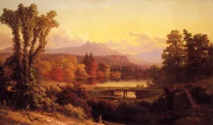 Chocorua Peak, New Hampshire by Russell Smith Oil Painting