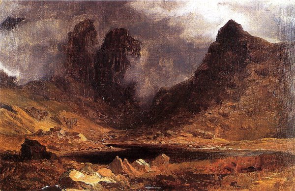 Llyn Bochlwye by Russell Smith - Hand-Painted Oil Painting Reproduction