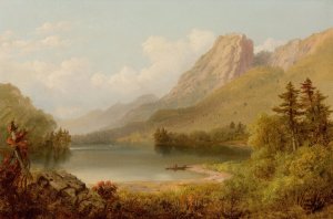 The Old Man's Basin, Franconia Notch, New Hampshire by Russell Smith Oil Painting
